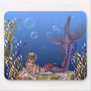 Under Sea Blonde-Sjöjungfrun Fantasy Mousepad Musmatta