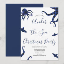 Under Sea Blue Play Animals jul Party