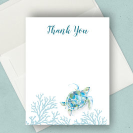 Under Sea Blue Watercolor Sea Turtle Tack