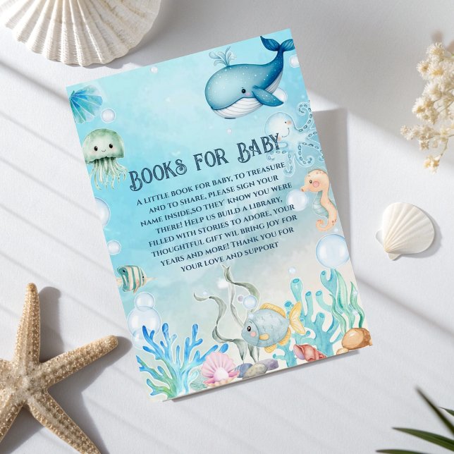 Under Sea Bokar for Baby duschcard Tilläggskort (Skapare uppladdad)