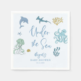 Under Sea Boy Baby Shower Pappersservett