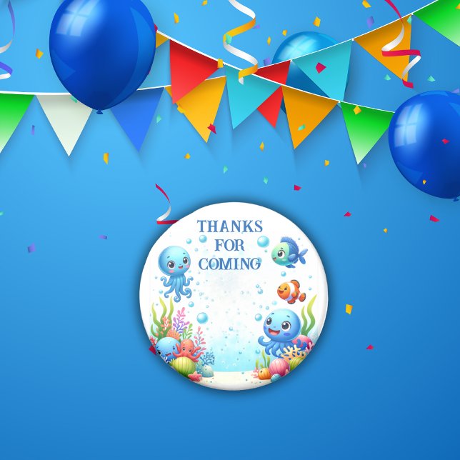 Under Sea Boy Birthday | Magnet (Skapare uppladdad)