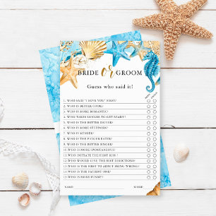Under Sea Bride eller Groom Möhippa Game