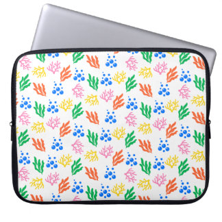 Under Sea Coral Seamless Mönster Laptop Fodral