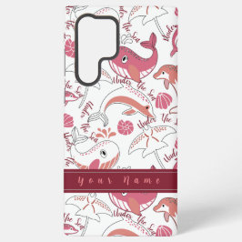 Under Sea Cute Marine Animals Mönster Print