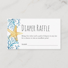 Under Sea Diaper Raffle Call-inneslutning Tilläggskort