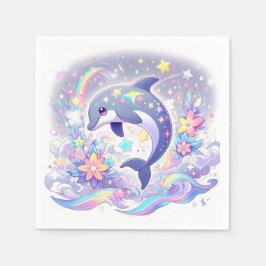 Under Sea Dolphin Baby Pappersservett