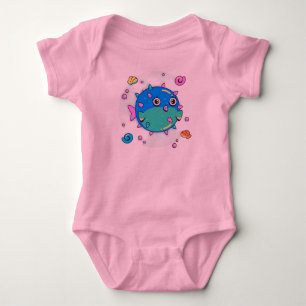 Under Sea Fish Äventyr Baby Bodydräkt T Shirt