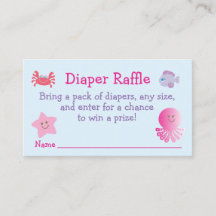 Under Sea Flicka Shower Diaper Raffle