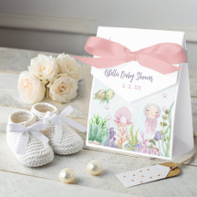Under Sea Girl Baby Shower Favor Box