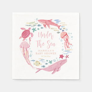 Under Sea Girl Baby Shower Pappersservett