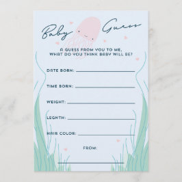 Under Sea Jellyfish Baby Gissa Inbjudningar