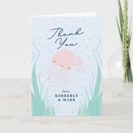 Under Sea Jellyfish Baby Shower-Tacken Kort