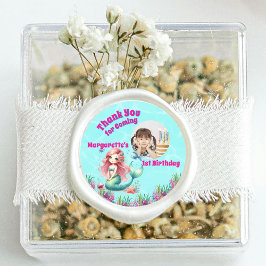 Under Sea Magic Sjöjungfru Girly Photo Runt Klistermärke