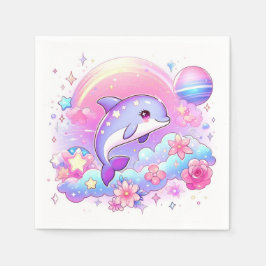 Under Sea Majestic Dolphin Baby Shower Pappersservett