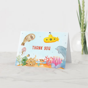 Under Sea Nautical Marine Baby Shower Tack Kort