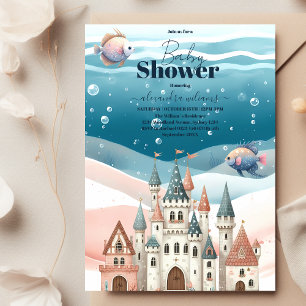 Under Sea Ocean Animals Baby Shower Inbjudningar