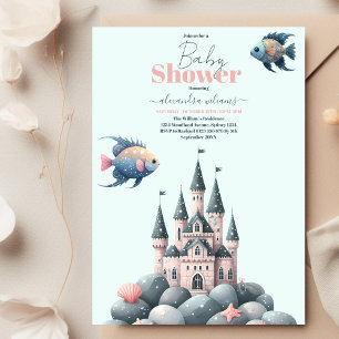 Under Sea Ocean Animals Baby Shower Inbjudningar