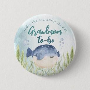 Under Sea Ocean Baby Shower Grandmamma Button Knapp