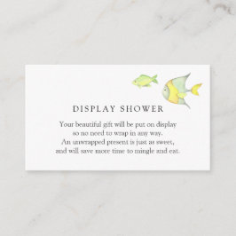 Under Sea Ocean Baby Shower-kortet Tilläggskort