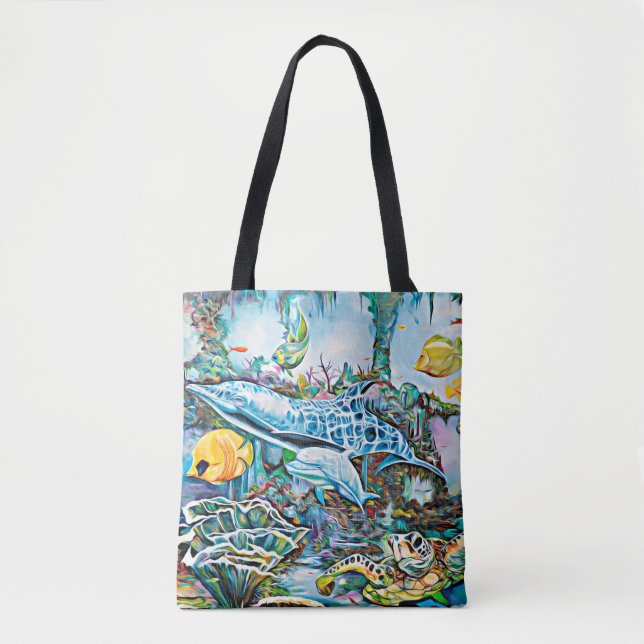 Under Sea Oceanic, se CreatTote Bag Tygkasse (Framsida)