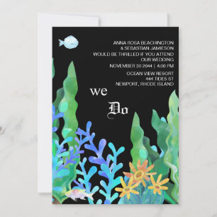 *~* Under Sea OSA - QR AR7 Coral BRÖLLOP Inbjudningar