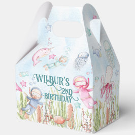 Under Sea Party Favor Box 🐠 Anpassningsbar Gift B Presentaskar
