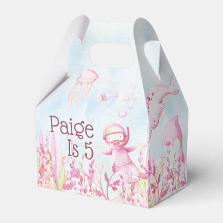 Under Sea Party Favor Box 🐠 Anpassningsbar Gift B Presentaskar