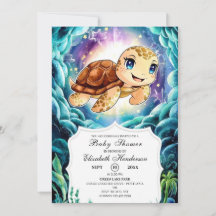 Under Sea Pastel Turtle Baby Shower
