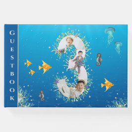 Under Sea Photo Collage 3:e födelsedagen Gästböcker