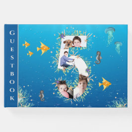Under Sea Photo Collage 5:e födelsedagen Gästböcker