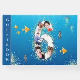 Under Sea Photo Collage Big 6e Birthday Gästböcker