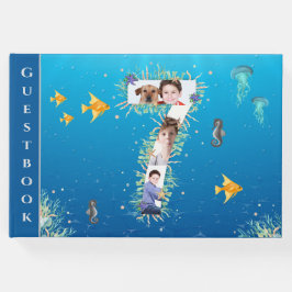 Under Sea Photo Collage Big 7:e Birthday Gästböcker