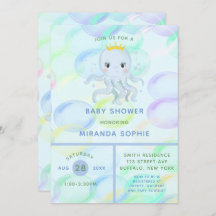 Under Sea Prince Octopus Boy Shower