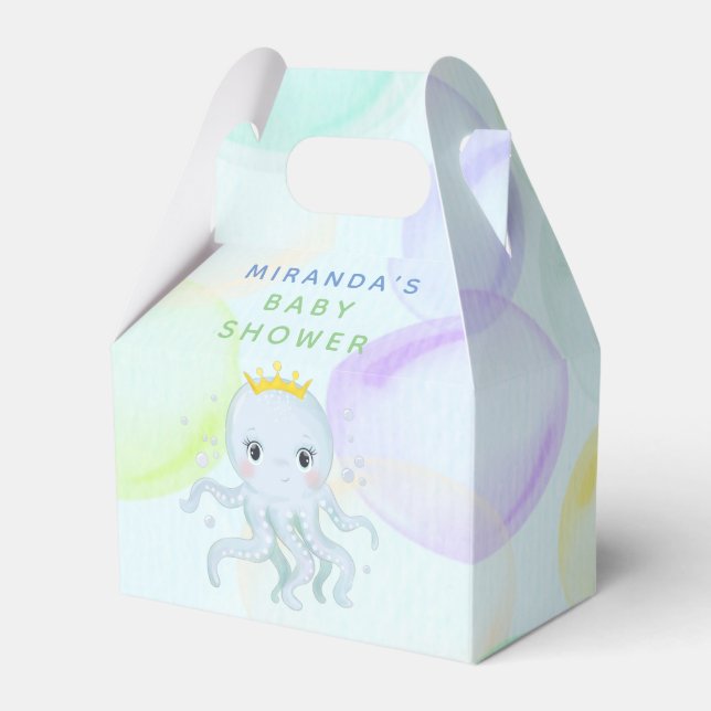 Under Sea Prince Octopus Boy Shower Presentaskar (Framsidan Sidan)