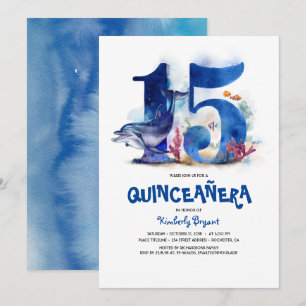 Under Sea Quinceañera - 15:e födelsedagen Inbjudningar