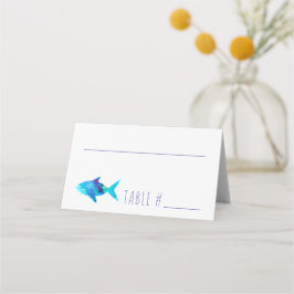 Under Sea Rainbow Fish Birthday Baby Shower Placeringskort