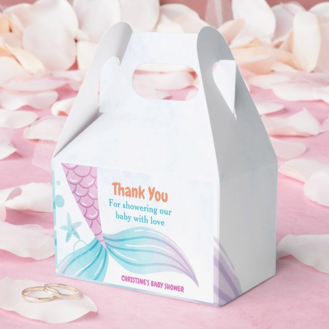 Under Sea Sjöjungfru Baby dusch party Presentaskar (Bröllop)