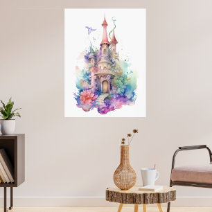 Under Sea Sjöjungfru Castle Poster