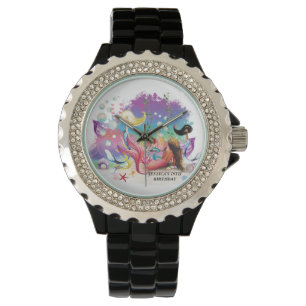 Under Sea Sjöjungfru Ocean Lila Turcos Armbandsur