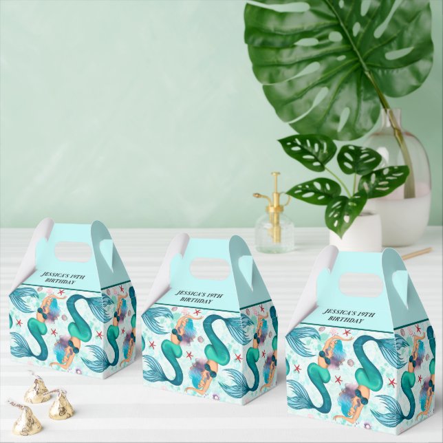 Under Sea Sjöjungfru Ocean Lila Turcos Presentaskar (Multipel)