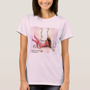 Under Sea Sjöjungfru Ocean Lila Turcos T Shirt