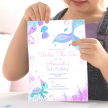 Under Sea Sjöjungfru & Sea Turtle Birthday