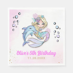 Under Sea Sjöjungfru Themsen Pappersservett