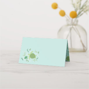 Under Sea Turtles Baby Shower Placeringskort