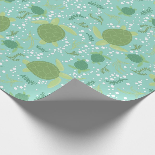 Under Sea Turtles Baby Shower Presentpapper (Hörn)