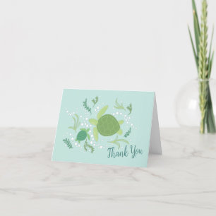 Under Sea Turtles Baby Shower Tack Kort