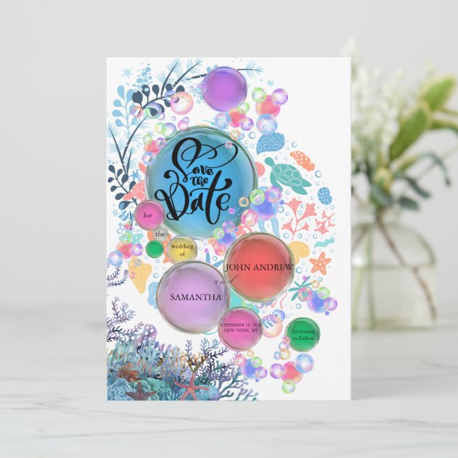 Under Sea Water Save the Date (Stående Fram)
