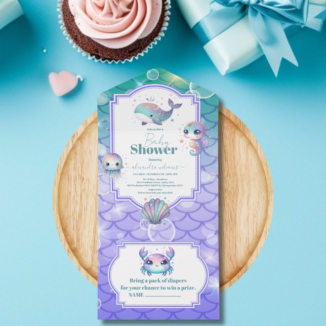 Under Sea Watercolor Baby Shower (Skapare uppladdad)