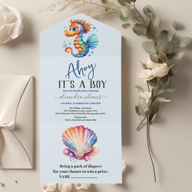 Under Sea Watercolor Baby Shower (Skapare uppladdad)